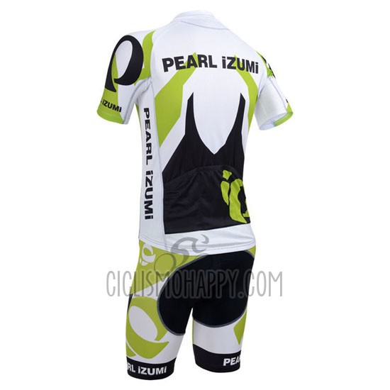 Pearl Izumi Cycling Jersey Bib Short 2013 Men Short Sleeve White and Green
